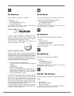 Предварительный просмотр 7 страницы Hotpoint Ariston FT 95V C.1/HA S Operating Instructions Manual