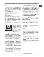 Предварительный просмотр 23 страницы Hotpoint Ariston FT 95V C.1/HA S Operating Instructions Manual