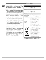 Предварительный просмотр 28 страницы Hotpoint Ariston FT 95V C.1/HA S Operating Instructions Manual