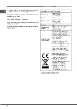 Предварительный просмотр 12 страницы Hotpoint Ariston FT 95VC.1 AN Operating Instructions Manual