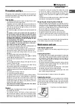 Предварительный просмотр 23 страницы Hotpoint Ariston FT 95VC.1 AN Operating Instructions Manual