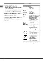 Предварительный просмотр 26 страницы Hotpoint Ariston FT 95VC.1 AN Operating Instructions Manual