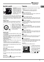 Предварительный просмотр 55 страницы Hotpoint Ariston FT 95VC.1 AN Operating Instructions Manual