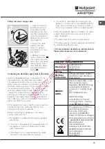 Предварительный просмотр 15 страницы Hotpoint Ariston FT850GP.1 IX/Y/HA Operating Instructions Manual