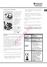 Предварительный просмотр 27 страницы Hotpoint Ariston FT850GP.1 IX/Y/HA Operating Instructions Manual