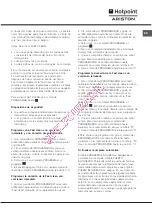 Предварительный просмотр 47 страницы Hotpoint Ariston FT850GP.1 IX/Y/HA Operating Instructions Manual