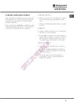 Предварительный просмотр 55 страницы Hotpoint Ariston FT850GP.1 IX/Y/HA Operating Instructions Manual