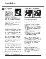 Preview for 18 page of Hotpoint Ariston FTCF 97B Instruction Booklet