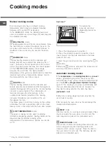 Предварительный просмотр 6 страницы Hotpoint Ariston FZ 1031 GP.1 IX NE Operating Instructions Manual