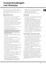 Предварительный просмотр 23 страницы Hotpoint Ariston FZ 1031 GP.1 IX NE Operating Instructions Manual