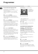 Предварительный просмотр 32 страницы Hotpoint Ariston FZ 1031 GP.1 IX NE Operating Instructions Manual