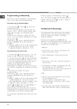 Предварительный просмотр 34 страницы Hotpoint Ariston FZ 1031 GP.1 IX NE Operating Instructions Manual