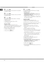 Предварительный просмотр 46 страницы Hotpoint Ariston FZ 1031 GP.1 IX NE Operating Instructions Manual