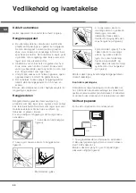 Предварительный просмотр 50 страницы Hotpoint Ariston FZ 1031 GP.1 IX NE Operating Instructions Manual