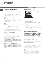 Предварительный просмотр 58 страницы Hotpoint Ariston FZ 1031 GP.1 IX NE Operating Instructions Manual