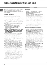 Предварительный просмотр 62 страницы Hotpoint Ariston FZ 1031 GP.1 IX NE Operating Instructions Manual