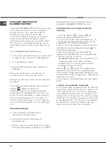 Предварительный просмотр 64 страницы Hotpoint Ariston FZ 1031 GP.1 IX NE Operating Instructions Manual