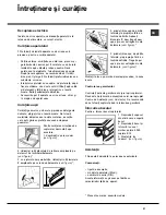 Предварительный просмотр 21 страницы Hotpoint Ariston FZ G IX /HA Operating Instructions Manual