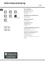 Preview for 52 page of Hotpoint Ariston FZ61P.1 IX/HA Operating Instructions Manual