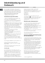 Preview for 66 page of Hotpoint Ariston FZ61P.1 IX/HA Operating Instructions Manual