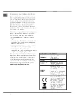 Предварительный просмотр 4 страницы Hotpoint Ariston H 101.1 IX/HA Operating Instructions Manual