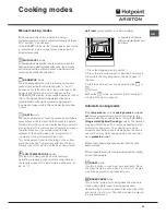 Предварительный просмотр 23 страницы Hotpoint Ariston H 101.1 IX/HA Operating Instructions Manual