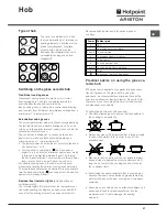 Предварительный просмотр 27 страницы Hotpoint Ariston H 101.1 IX/HA Operating Instructions Manual