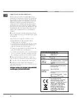 Предварительный просмотр 64 страницы Hotpoint Ariston H 101.1 IX/HA Operating Instructions Manual