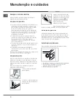 Предварительный просмотр 74 страницы Hotpoint Ariston H 101.1 IX/HA Operating Instructions Manual