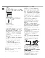 Предварительный просмотр 6 страницы Hotpoint Ariston H5GG1E UA Operating Instructions Manual