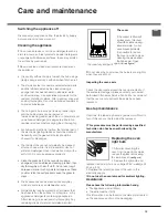 Предварительный просмотр 13 страницы Hotpoint Ariston H5GG1E UA Operating Instructions Manual