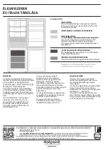 Предварительный просмотр 24 страницы Hotpoint Ariston HA70BE 31 X Quick Manual