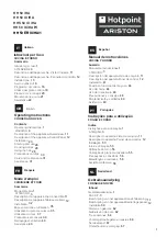 Hotpoint Ariston HH 50 /HA Operating Instructions Manual preview