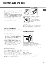 Preview for 31 page of Hotpoint Ariston HH 50 /HA Operating Instructions Manual