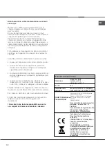 Preview for 34 page of Hotpoint Ariston HH 50 /HA Operating Instructions Manual