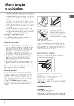 Preview for 58 page of Hotpoint Ariston HH 50 /HA Operating Instructions Manual