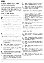 Preview for 10 page of Hotpoint Ariston HM 0306 DXB0 Operating Instructions Manual