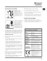 Preview for 15 page of Hotpoint Ariston Hotpoint Instructions For Use Manual