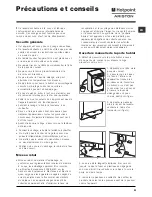 Preview for 21 page of Hotpoint Ariston Hotpoint Instructions For Use Manual