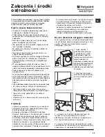 Preview for 45 page of Hotpoint Ariston Hotpoint Instructions For Use Manual