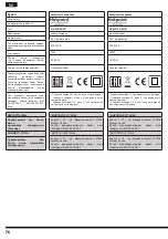 Предварительный просмотр 76 страницы Hotpoint Ariston HS MR 2A ZU B Operating Instructions Manual