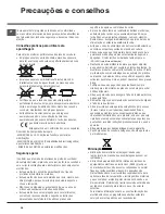 Предварительный просмотр 28 страницы Hotpoint Ariston KEM 645 DC Operating Instructions Manual