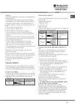 Preview for 47 page of Hotpoint Ariston KIA 641 C Operating Instructions Manual