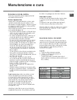 Предварительный просмотр 59 страницы Hotpoint Ariston KIO 632 CC S Operating Instructions Manual