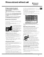 Preview for 21 page of Hotpoint Ariston KLF 72 Operating Instructions Manual