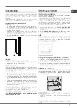 Предварительный просмотр 5 страницы Hotpoint Ariston LAL85 Series Operating Instructions Manual