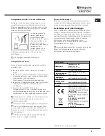 Preview for 3 page of Hotpoint Ariston LDF 12314 Operating Instructions Manual