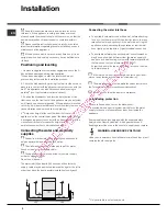 Предварительный просмотр 2 страницы Hotpoint Ariston LDF 12314 Operating Instructions Manual