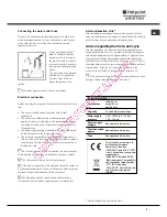 Предварительный просмотр 3 страницы Hotpoint Ariston LDF 12314 Operating Instructions Manual