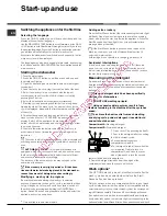 Предварительный просмотр 6 страницы Hotpoint Ariston LDF 12314 Operating Instructions Manual